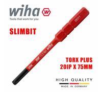 Wiha 43150 SlimBits Torx Plus Screwdriver 20IP Head 75mm 1000v VDE Electrician