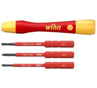 Wiha 43167 Picofinish Slimvario Electric Fine Screwdriver Set, 4 Piece Wha43167
