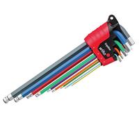Wiha 43849 Ergostar Colour Hex Ball End L-Key Set 9 Piece
