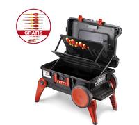 Wiha 9300-70103E Tool Set Electrician Competence XXL III Empty, Black, Red, 44129
