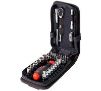 Wiha 44684 1/4in Nut Driver & Bit Set, 40 Piece