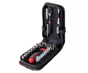 Wiha 44684 40pc 1/4" Ratchet Socket and Driver Bit Set