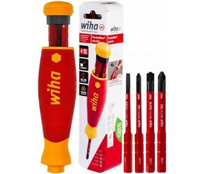 WIHA 5 Pce Pocket Max Magazine VDE Screwdriver Phillips,Slot,Terminal Set,45296