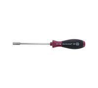 Wiha 52650 Bit Holding Screwdriver with MicroFinish Handle, Magnetic, 1/4" x 125mm