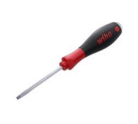 Wiha 53010 Slotted Screwdriver with SoftFinish Handle and Solid Metal Cap, 3.5 x 75mm