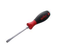 Wiha 53020 Slotted Screwdriver with SoftFinish Handle and Solid Metal Cap, 5.5 x 100mm