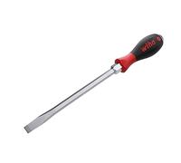 Wiha 53040 Slotted Screwdriver with SoftFinish Handle and Solid Metal Cap, 12.0 x 200mm