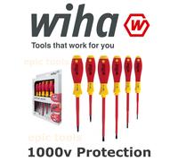 Wiha VDE SoftFinish Slotted/ Pozi Screwdriver Set 25477 (6 Pieces)