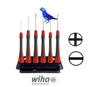 Wiha 6 Piece Precision Slotted / Phillips Screwdriver Set PicoFinish 42990