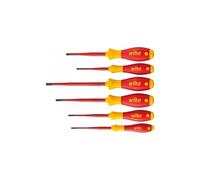 WIHA 25477 6PCE 1000 VOLT ERGONOMIC SOFT FINISH VDE SCREWDRIVER SET