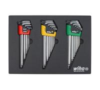 Wiha 66979 35 Piece ErgoStar L-Key Tray Set - Hex Metric, Hex SAE, Torx