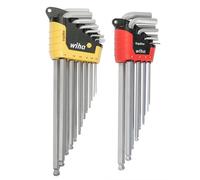 Wiha 66982 ErgoStar Ball End Hex L-Key, Inch and Metric, 22-Piece