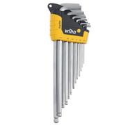 Wiha 66988 13 Piece ErgoStar Ball End Hex L-Key Set Inch | Turn one, access all: patented ErgoStar holder, Chrome-V-Moly tool steel, sixty HRC through-hardened, .050 to 3/8 inch
