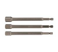 Wiha 70493 Nut Setter Magnetic 3 Piece Set 1/4, 5/16 & 3/8 X 12'' Oal On 1/4" Hex Drive