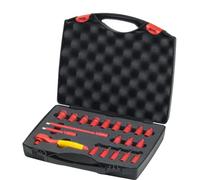 Wiha 7209NK2001 Tool Set, Insulated | Mechanically locked inserts and extensions enable secure tool changes at the press of a button.