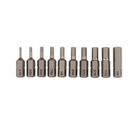 Wiha 72596 10 Piece Bit Set Hex Inch