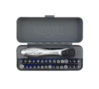 Wiha 76889 32 Piece GoBox TerminatorBlue Impact Bit Set with Mini Ratchet