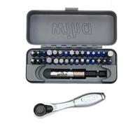 Wiha 76889 32 Piece GoBox TerminatorBlue Impact Bit Set with Mini Ratchet