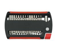 Wiha 79495 31-Piece XLSelector Bit Set with Slotted Phillips TORX Hex Bits | Slotted, Phillips, Torx and Hex Bits, Magnetic Holder, Storage Case