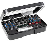 Wiha 79791-08VH Bit Box-Color Coded Screwdriver Bit and Pencil Holder (31 Piece), Red, 0