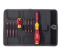 Wiha 9pc Screwdriver and bit set slimVario screwdriver Slotted Phillips Pozidriv 2831 T9 01