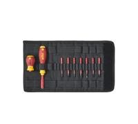 Wiha Slimbit Screwdriver Phillips Pozidrive Slotted 9Pcs Vde Electrician 41232