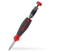 Wiha Bitmagazin PocketMax magnetisch 8Bi | 45292, Black | Magnetic bit chuck enables quick bit changes, while the handle stores eight standard 25mm bits.