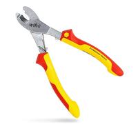 Wiha Cable Cutter Professional Electric with On/Off Opening Spring I 210 mm, 7 Inches I VDE and GS Tested I Electrician's Pliers (43666)