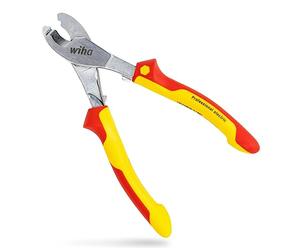 Wiha Cable Cutter Professional Electric with On/Off Opening Spring I 210 mm, 7 Inches I VDE and GS Tested I Electrician's Pliers (43666)