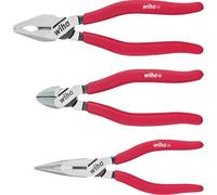Wiha Z99000101 Basic Pliers Set 3 Piece, Red