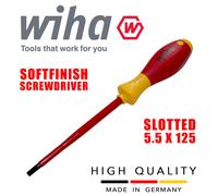 Wiha Soft Finish Electric Slotted Flathead Screwdriver 5.5mm 00826 VDE 1000v