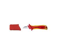 SB 246-80 Cable Stripping Knife VDE | Straight cutting edge designed for stripping round cables and tested to 10,000 V AC.