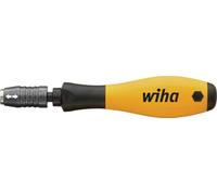 Wiha ESD-Safe Bit Holder with Handle and Quick-Change Mechanism 0.25-Inch .387ESD 0.25-Inch Centrofix, Red, 387ESD1403501