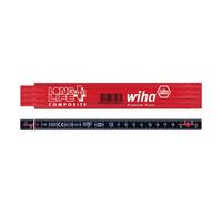 Wiha Folding Ruler Measuring Tool LongLife Plus Composite 410 2005 2 m Black