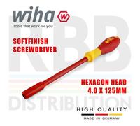 Wiha Hex Driver Screwdriver 1000V Vde Electrician 4mm Hex Softfinish Grip 00853