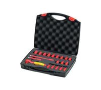 Wiha Insulated 1/4in Ratchet Wrench Socket Set 21 Piece inc Case WHA43025