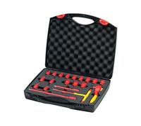 Wiha Insulated 3/8in Ratchet Wrench Set, 21 Piece (inc. Case)