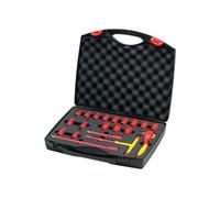 Wiha Insulated 3/8in Ratchet Wrench Set 21 Piece including Case WHA43023