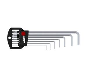 Wiha L Key Allen Key Hex Ball End 7Pc 1.5mm To 10mm Key With Holder 01416
