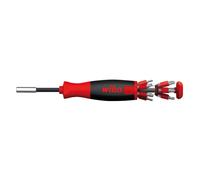 WIHA Wiha LiftUp Magnetic Screwdriver with Bit Magazine 12 bits, Black