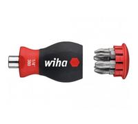 Wiha Magnetic Softfinish Stubby Screwdriver With Bit Magazine (Ph, Pz) Multi Colour (One Size)