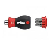 Wiha Magnetic Softfinish Stubby Screwdriver With Bit Magazine (sl, Ph)