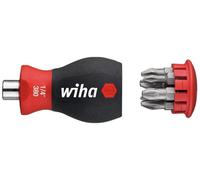 Wiha Magnetic Stubby Screwdriver With Bit Holder For Easy Access In Tight Spaces