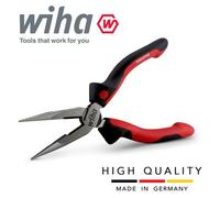 WIHA Flat Round Pliers with Cutting Edge Industrial. Z 05 0 160 02 Flat Round Nose Pliers