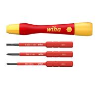 Wiha Picofinish Slimvario Electric Fine Screwdriver Set, 4 Piece