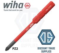 Wiha Pozi PZ2 SlimBit Replacement Slim Bit VDE SoftFinish SlimVario 34586