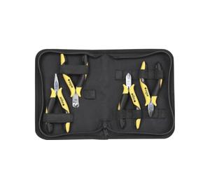 Wiha Professional ESD Multitool Kit - 5-piece Pliers Set with Storage Bag (33507)