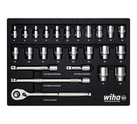 Wiha Ratchet Wrench Set 1/2" 25pc