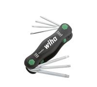 Wiha 25164 Pocket Star Folding Micro Tamperproof Security Torx Key Set T7 - T25