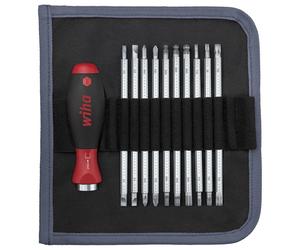 Wiha Screwdriver Bag with Interchangeable Blade Set 12 Piece Hand Rapair Tools